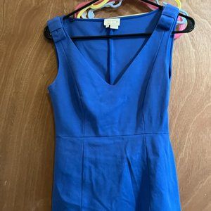Women's size 4 Kate Spade Blouse Blue Tailored Blouse